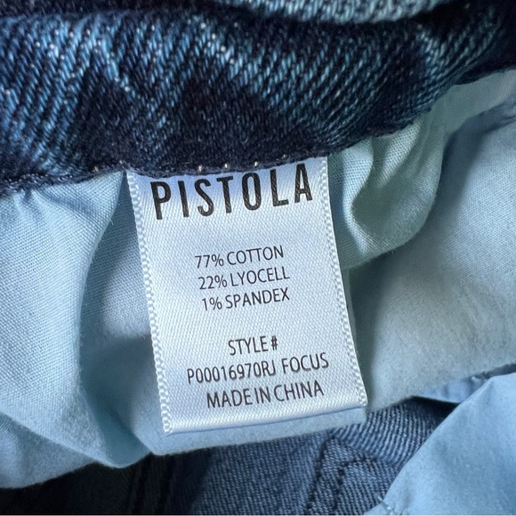 Pistola Bri Dark Blue High Rise Straight Leg Jeans size 25 - Picture 6 of 7